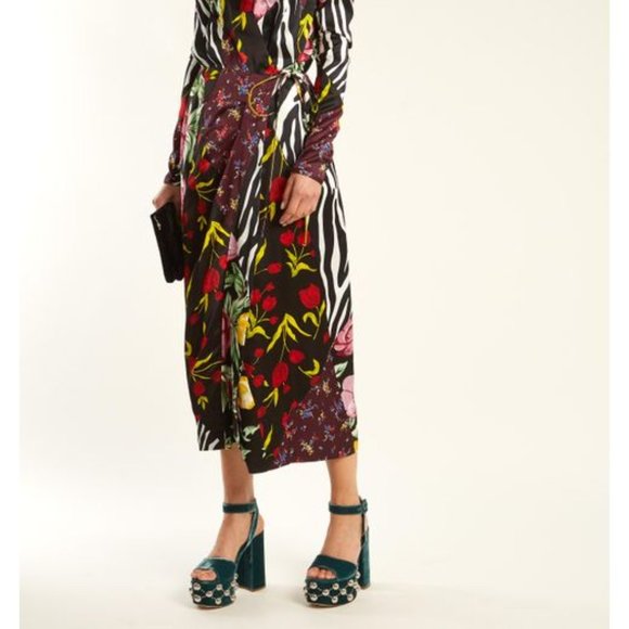 $995 MIU MIU PRADA JEWEL TONE STUDDED PLATFORM MARY JANE HEELS 38 8 - Picture 12 of 12